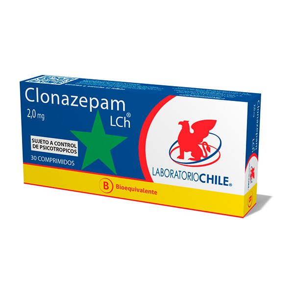 Clonazepam 2 mg 30 comprimidos