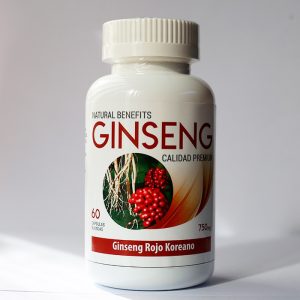 Ginseng rojo koreano 750 mg 60 cápsulas