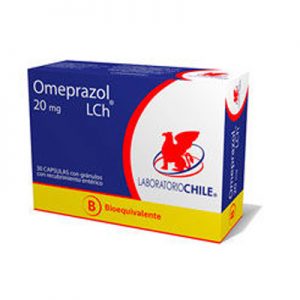 Omeprazol 20 mg 30 cápsulas con gránulos con recubrimiento entérico Chile