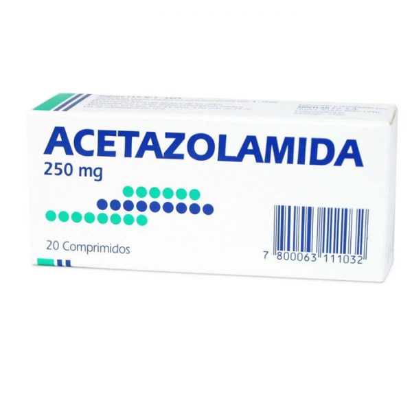 Acetazolamida 250 mg 20 comprimidos mintlab