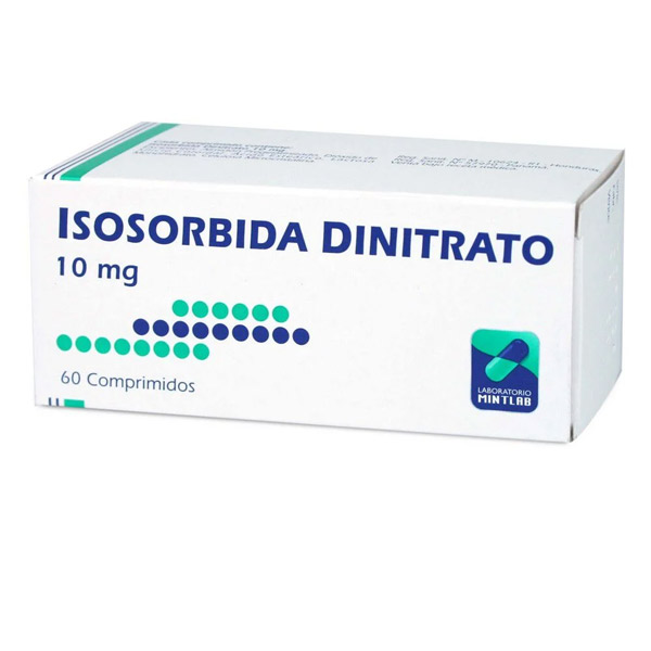 Isosorbida Dinitrato 10 mg 60 comprimidos Mintlab