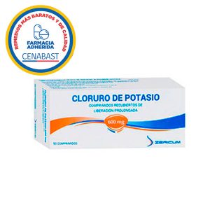 cloruro de potasio 600 mg 50 comprimidos