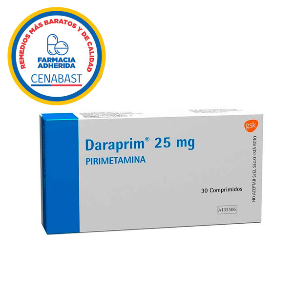 daraprim 25 mg 30 comprimidos