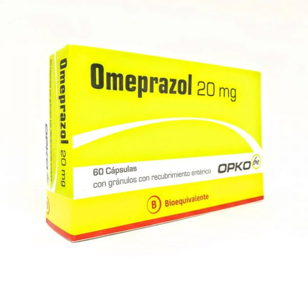 Omeprazol 20 mg x 60 Cápsulas con Gránulos con recubrimiento entérico