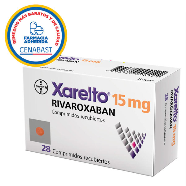 Xarelto 15 mg 28 comprimidos recubiertos