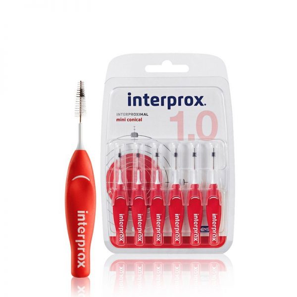 interprox interproximal mini conical 1.0 x 6 cepillos
