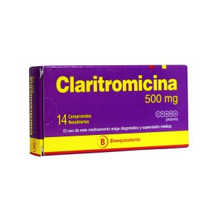 claritromicina 500 mg 14 comprimidos chemopharma
