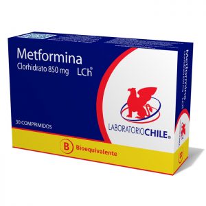 metformina clorhidrato 850 mg 30 comprimidos Chile