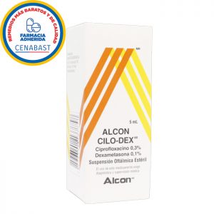alcon cilo-dex ciprofloxacino dexametasona suspensión oftálmica estéril 5 ml