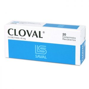 Cloval clobutinol 40 mg 20 comprimidos recubiertos