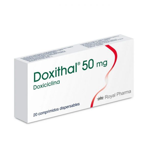 doxithal 50 mg doxicilina 20 comprimidos dispersables royal pharma