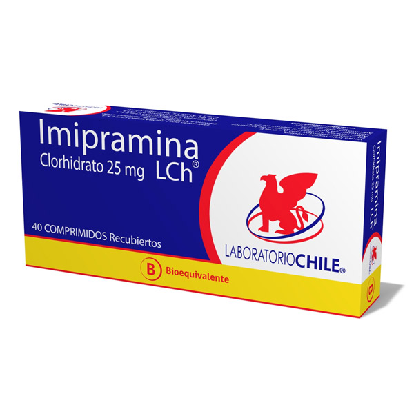 imipramina clorhidrato 25 mg 40 comprimidos recubiertos laboratorio chile