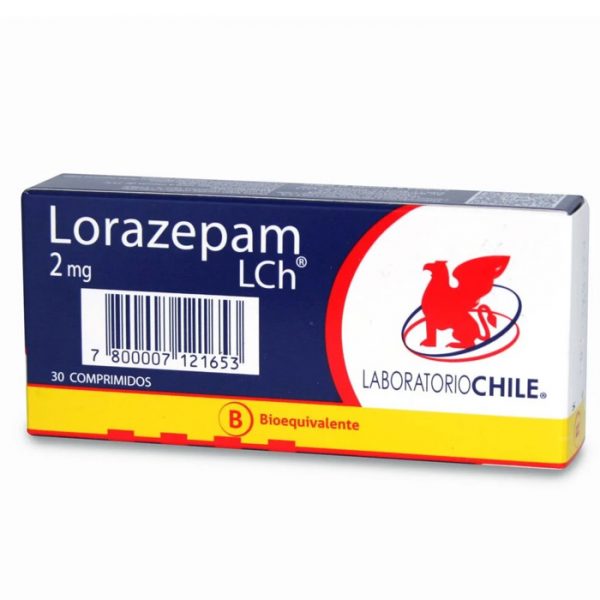 Lorazepam 2 mg 30 comprimidos laboratorio chile