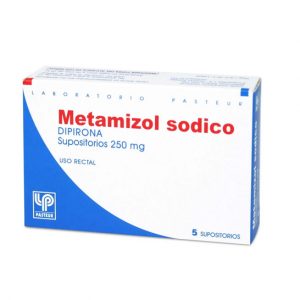 metamizol sódico dipirona 250 mg 5 supositorios