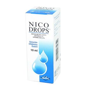 nicodrops solución oftálmica estéril 10 ml Nicolich