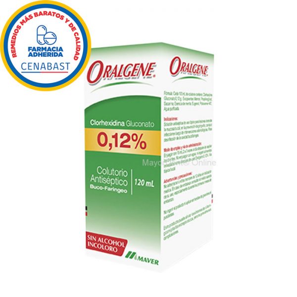 Oralgene Clorhexidina Gluconato 0,12 % Colutorio Antiséptico 120 ml