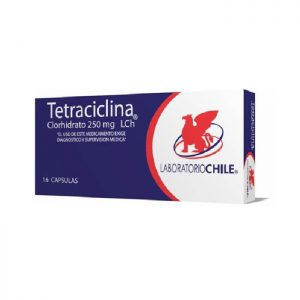 tetraciclina clorhidrato 250 mg 16 cápsulas laboratorio chile
