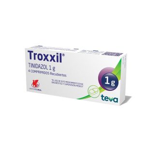 troxxil tinidazol 1 g 4 comprimidos recubiertos teva