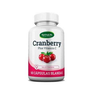 cranberry plus vitamina c 60 cápsulas blandas springlife