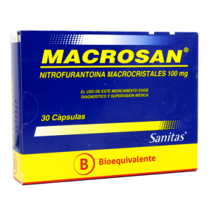 Macrosan Nitrofurantoina 100 mg 30 Cápsulas
