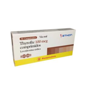 Thyrofix 100 mcg. (Levotiroxina sódica) 50 comprimidos